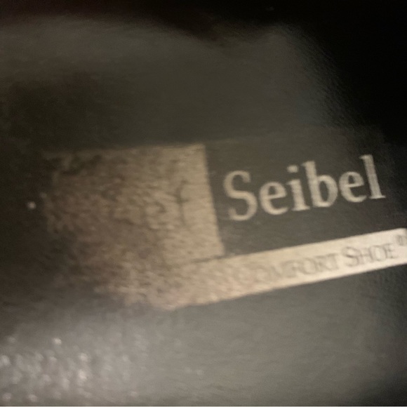 Josef Seibel brown leather platform slip on orthodic shoes women's size 9 mules - Picture 6 of 7